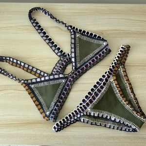 Kiini  olive green bikini set